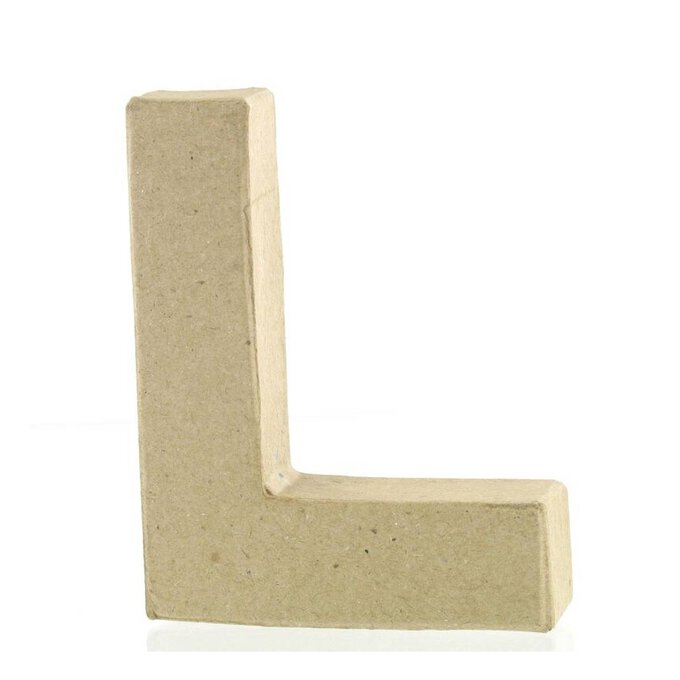Mini Mache Letter L 10cm image number 1