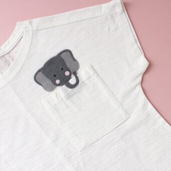 Your Cricut Explore Children's Elephant Pocket T-shirt