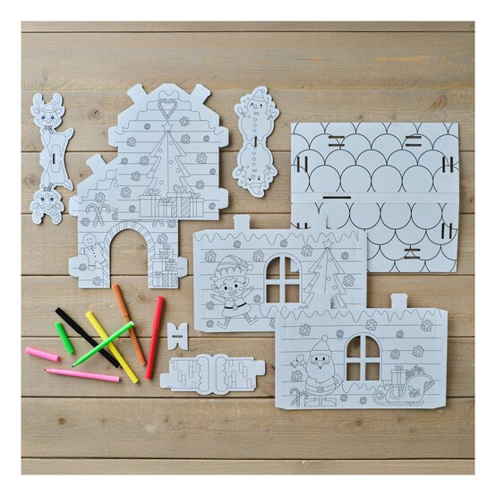 Colour Your Own Gingerbread House Kit image number 2
