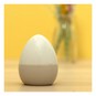 Glazed Two-Tone White Ceramic Egg 6.5cm image number 1