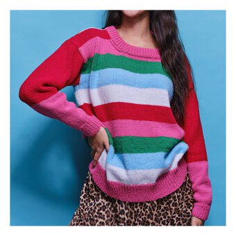 Knitcraft Multi Stripe Jumper Digital Pattern 0318