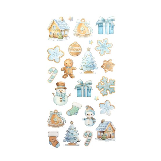 Snow Epoxy Stickers image number 1