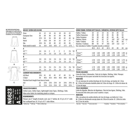 New Look Women's Skirt Sewing Pattern N6623 image number 2