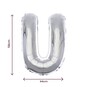 Extra Large Silver Foil Letter U Balloon image number 2
