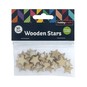 Natural Wooden Star Embellishments 30 Pack  image number 4