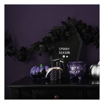 Black Floral Garland 1.9m