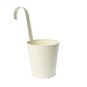 Hanging Ivory Metal Planter 14cm x 12cm x 30cm image number 1