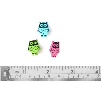 Trimits Owl Craft Buttons 6 Pieces image number 3