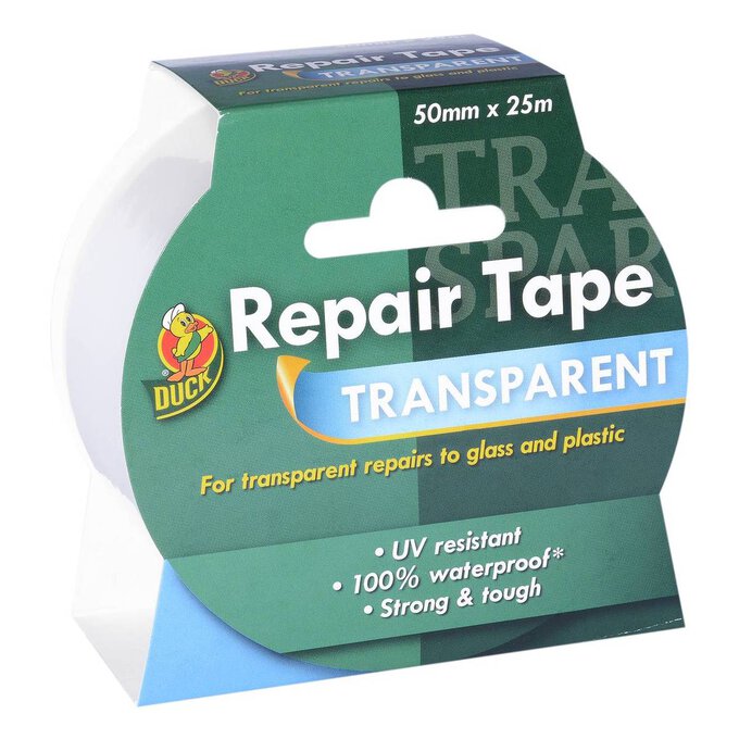 Duck Transparent Repair Tape 50mm x 25m image number 1