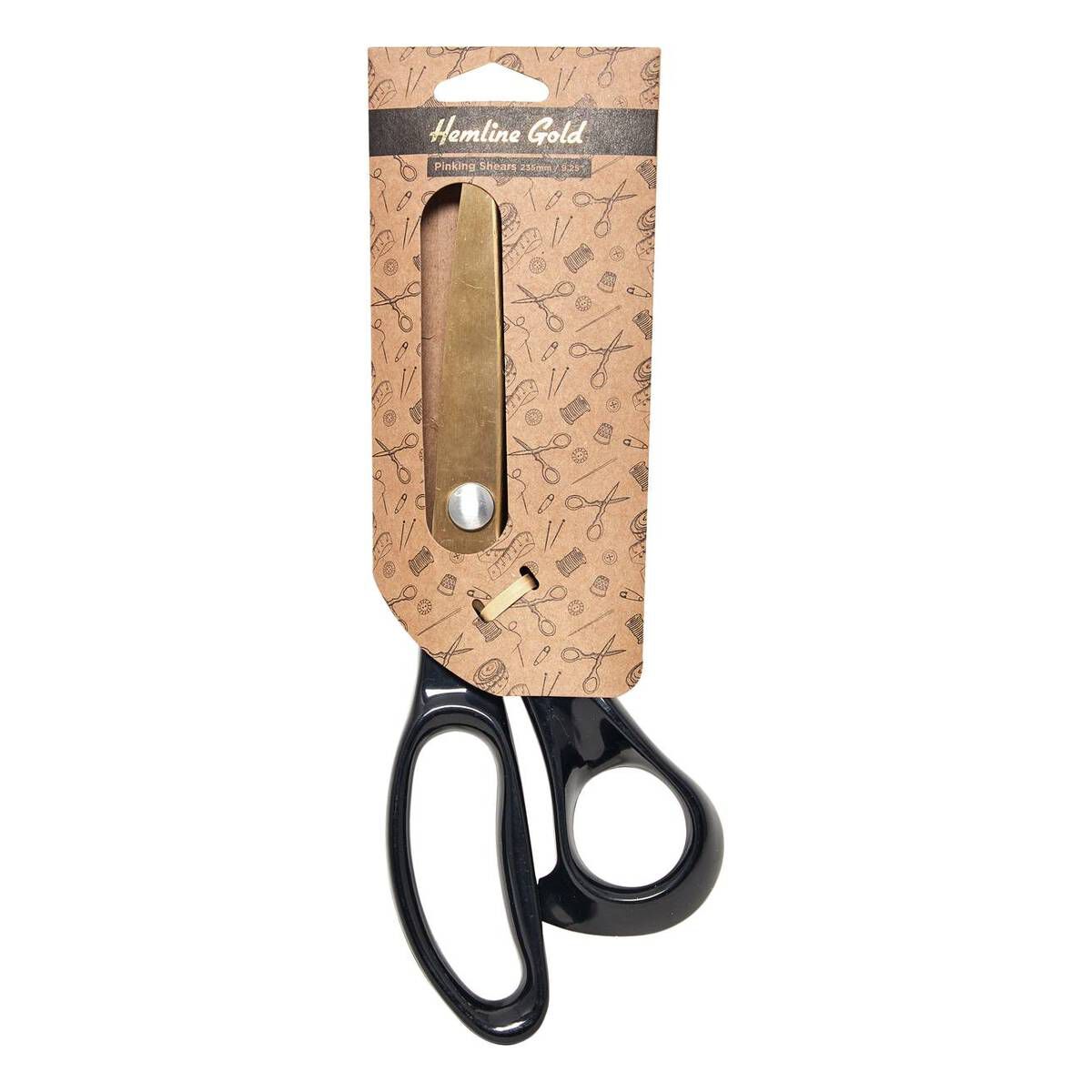 Hemline Gold Pinking Shears 23.5cm Hobbycraft