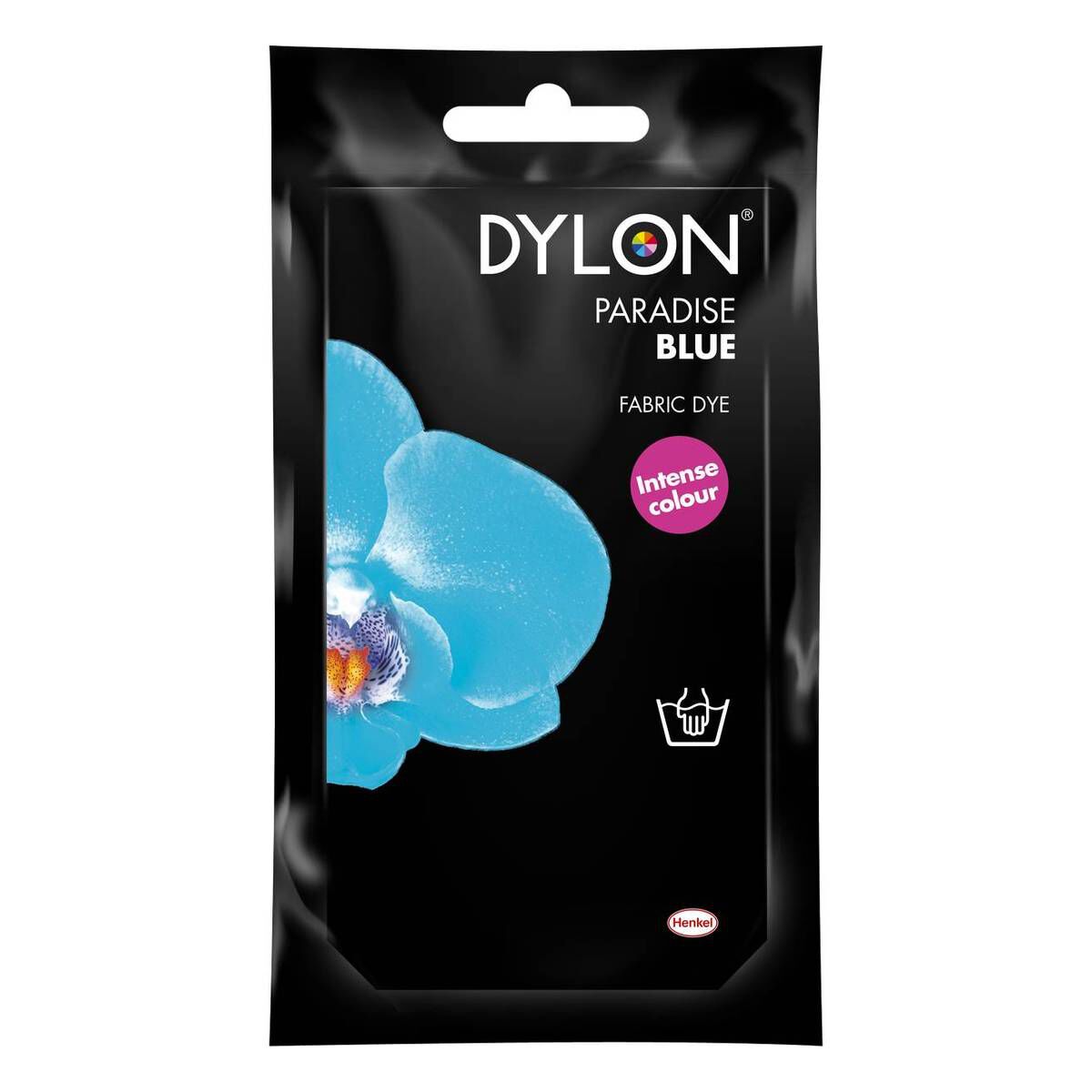 Dylon Paradise Blue Hand Wash Fabric Dye 50g Hobbycraft