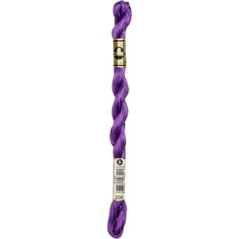 DMC Purple Pearl Cotton Thread Size 5 25m (208) image number 3