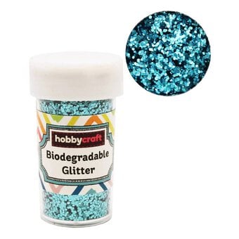 Teal Biodegradable Flaky Glitter Shaker 20g