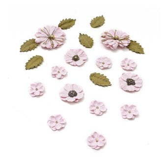 Pale Pink Paper Flowers 20 Pack