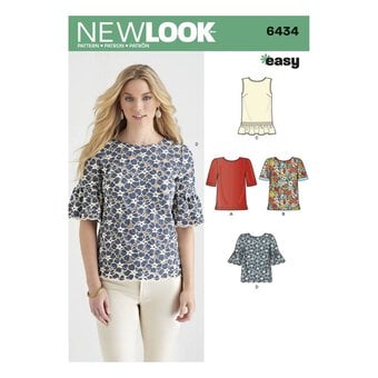 New Look Women's Top Sewing Pattern 6434