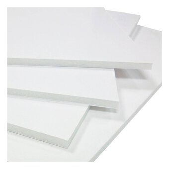 SHOUCAN 10 Sheets 1Mm White PVC Foam Sheet Lightweight Rigid Foam for  Crafts, DIY Supplies, PVC Foam Board for Mounting Crafts Modelling Art