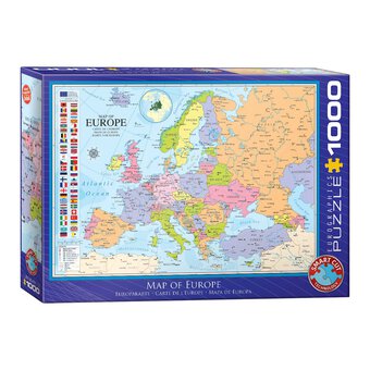 Eurographics Map of Europe Jigsaw Puzzle 1000 Pieces