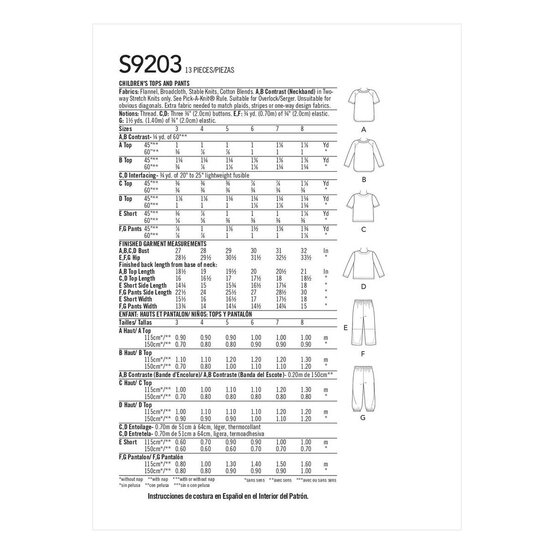 Simplicity Kids&rsquo; Sleepwear Sewing Pattern S9203 (3-8) image number 2
