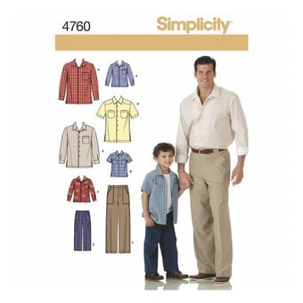 Simplicity Boys’ and Men’s Separates Sewing Pattern 4760