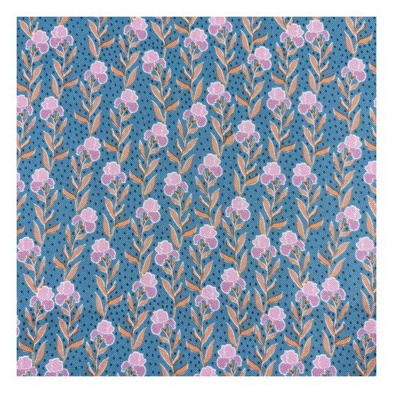 Vintage Haze Iris Field Cotton Fabric by the Metre image number 2