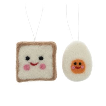 Egg and Toast Felting Kit 2 Pack
