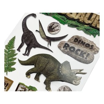 Paper House Dinosaur 3D Stickers 13 Pieces