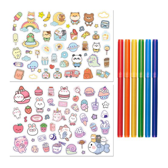 Kawaii Wonderland Colour and Activity Set with Lap Desk image number 2