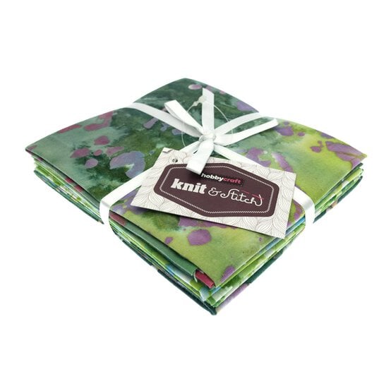 Green Batik Cotton Fat Quarters 4 Pack image number 7