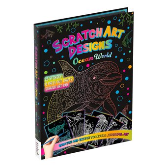 Ocean World Scratch Art Designs Book