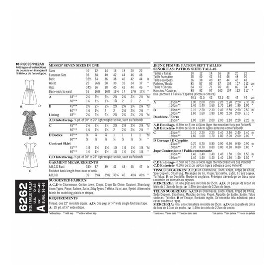New Look Women's Dress Sewing Pattern 6262 image number 2