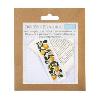 Trimits Lemon Cross Stitch Bookmark Kit