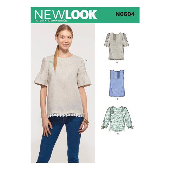 New Look Women's Top Sewing Pattern N6604 image number 1