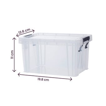 Whitefurze Allstore 1.7 Litre Clear Storage Box image number 4