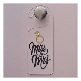 Create & Celebrate Clear Acrylic Door Sign