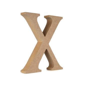 MDF Wooden Letter X 13cm