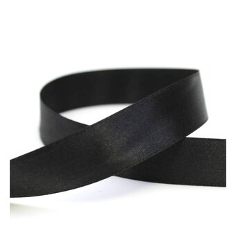 Black Satin Ribbon 20 mm x 15 m