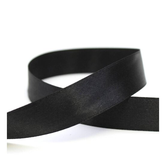 Black Satin Ribbon 20 mm x 15 m image number 2