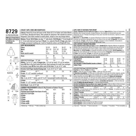 Simplicity Kids’ Cape Costume Sewing Pattern 8729 (S-L) image number 2