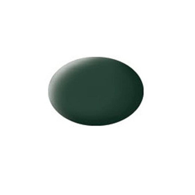 Revell Dark Green Matt RAF Aqua Colour Acrylic Paint 18ml (168) image number 1