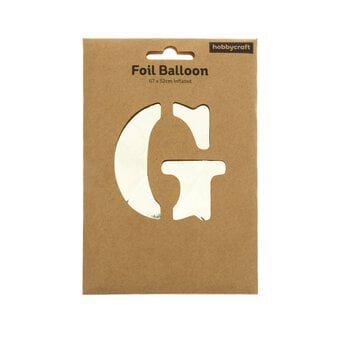 Extra Large Silver Foil Letter G Balloon image number 3