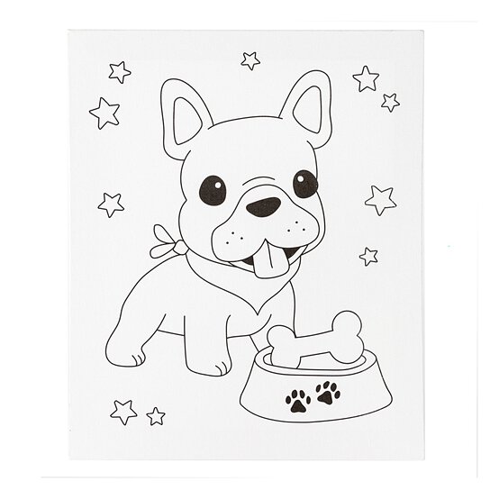 Dog Colour-in Canvas image number 2