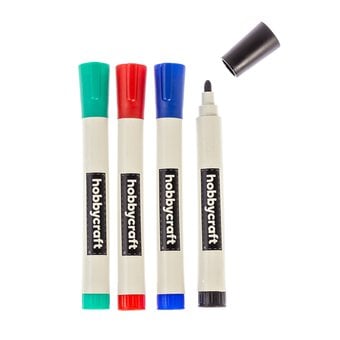 Assorted Whiteboard Markers 4 Pack