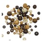 Mixed Round Wooden Beads 40g image number 1