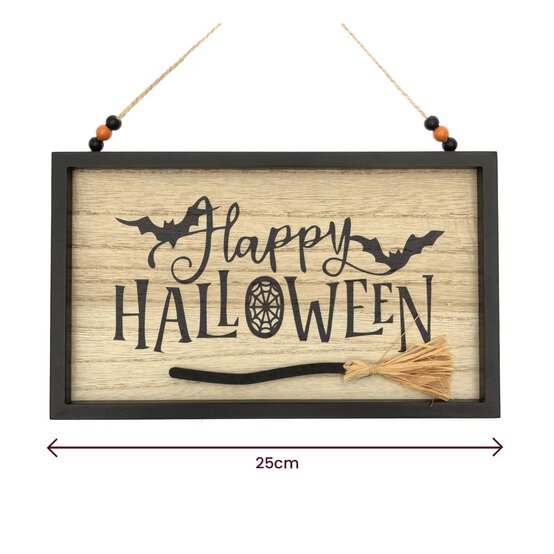 Happy Halloween Wooden Plaque 25cm x 15cm image number 3
