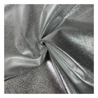 Metallic Silver PVC Fabric by the Metre