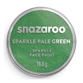 Snazaroo Pale Green Sparkle Face Paint 