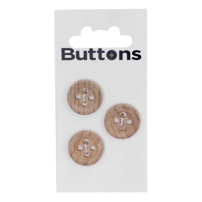 Module Wooden Buttons 11mm 3 Pack