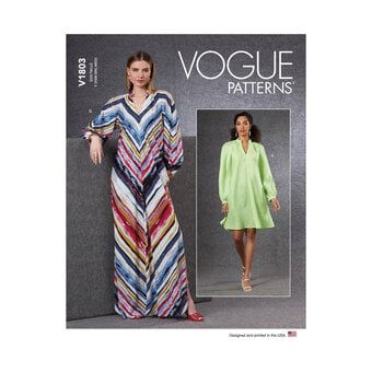 Vogue Women's Dress Sewing Pattern V1803 (ZZ L-XXL)