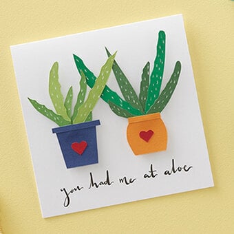 How to Make a Valentine's Succulent Card