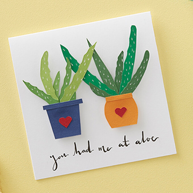 How to Make a Valentine's Succulent Card image number 1